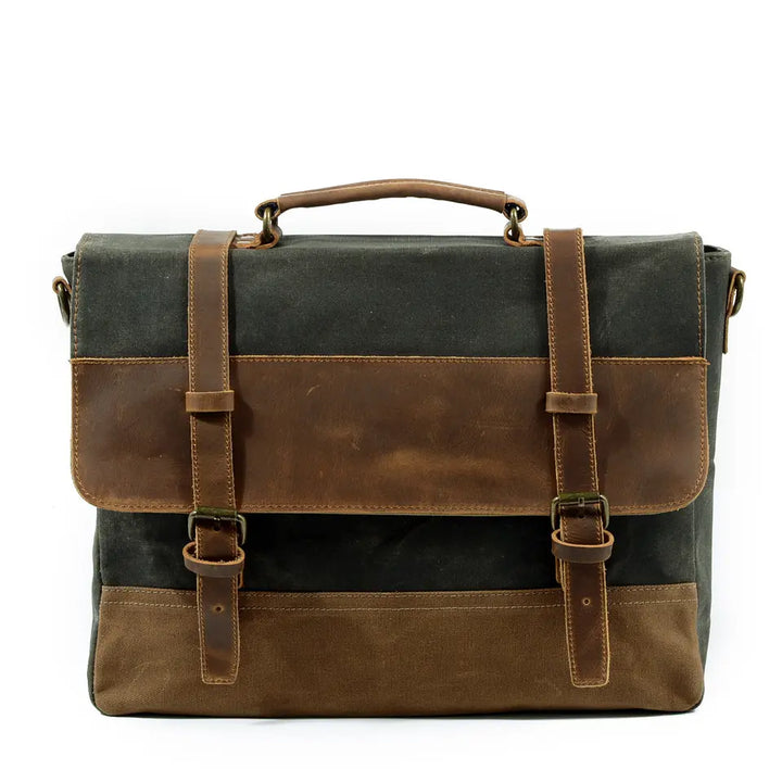 Gewaxed canvas schoudertas | MOKALO