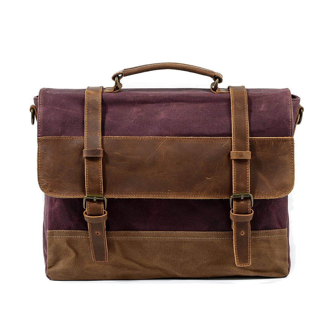 Gewaxed canvas schoudertas | MOKALO