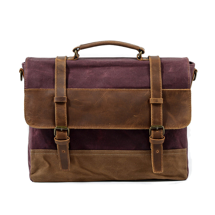 Gewaxed canvas schoudertas | MOKALO