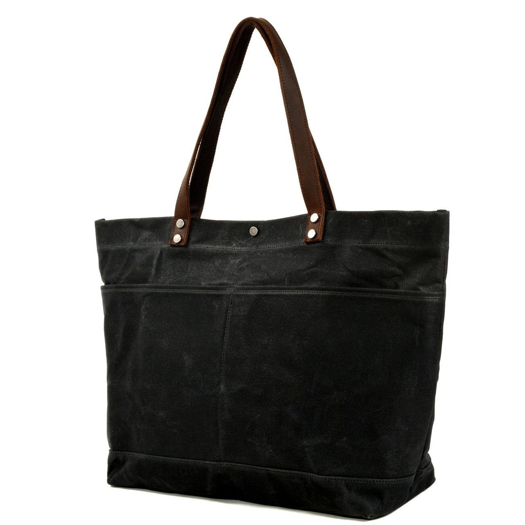 Geverfd Leren Tote Bag | BOVEC
