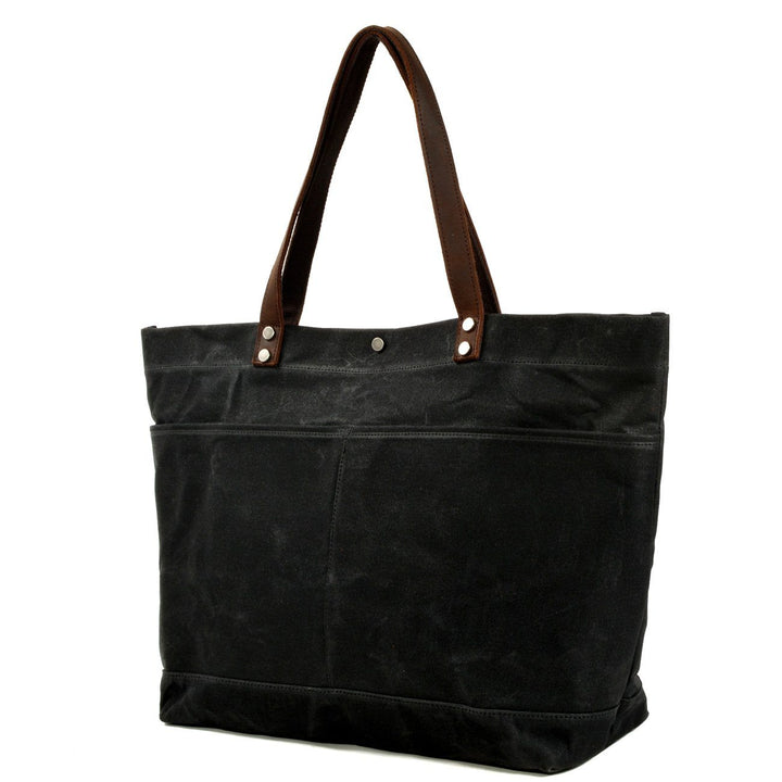 Geverfd Leren Tote Bag | BOVEC