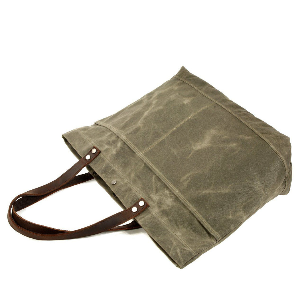 Geverfd Leren Tote Bag | BOVEC