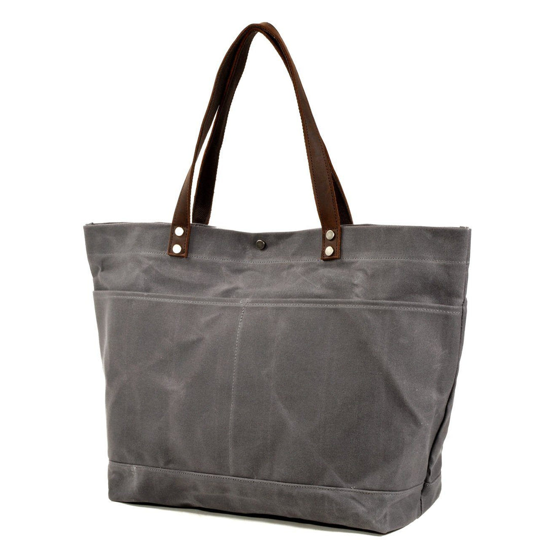 Geverfd Leren Tote Bag | BOVEC