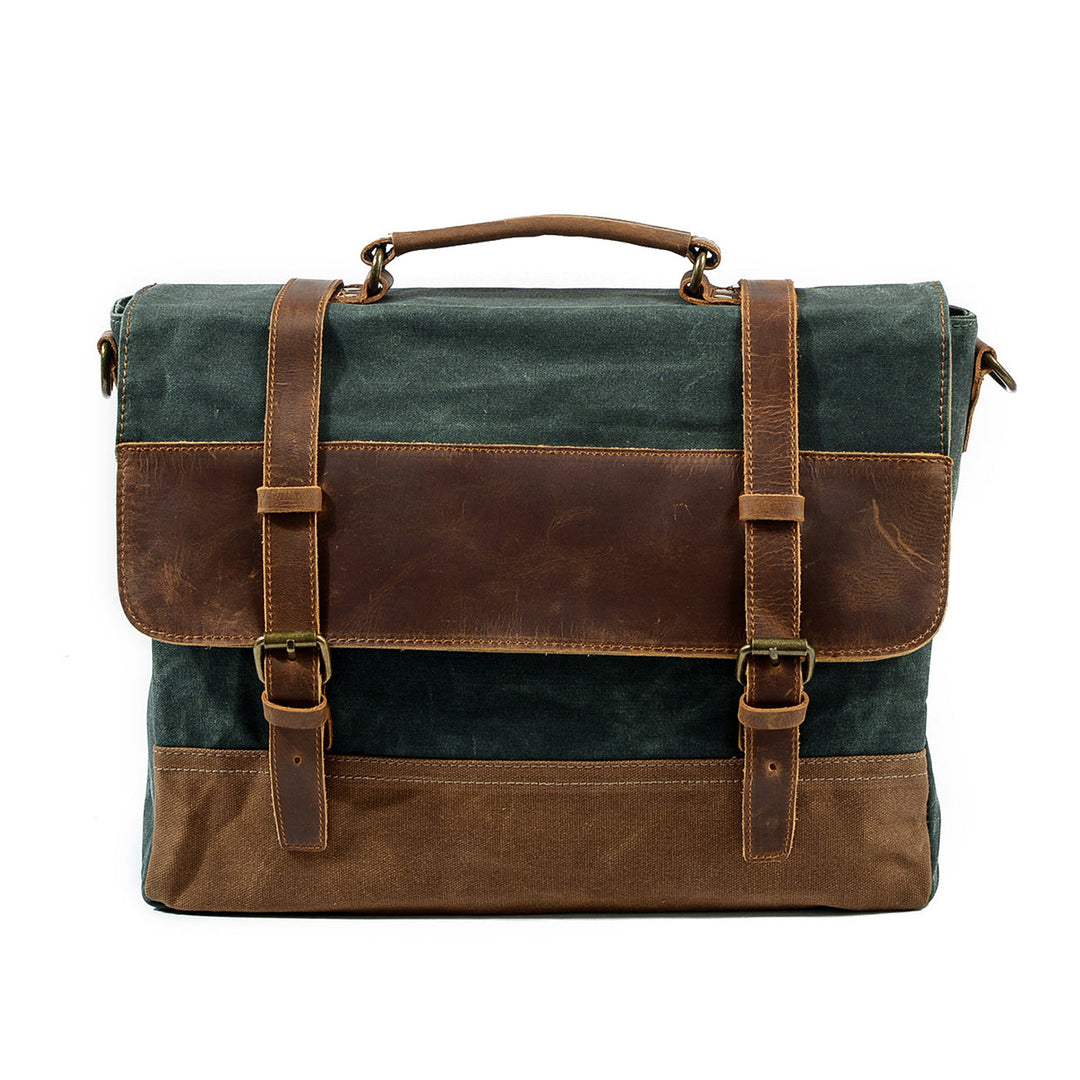 Gewaxed canvas schoudertas | MOKALO