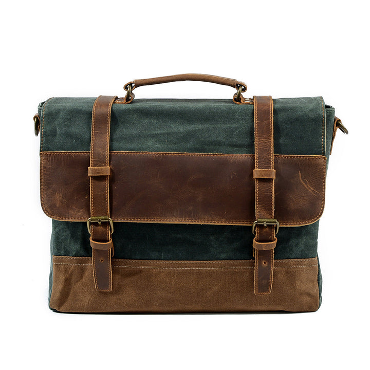 Gewaxed canvas schoudertas | MOKALO