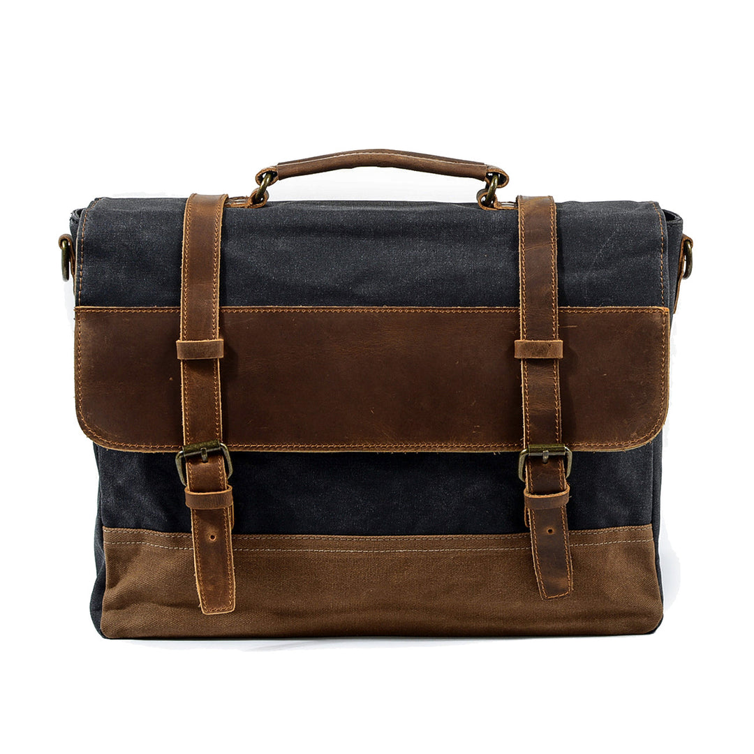 Gewaxed canvas schoudertas | MOKALO