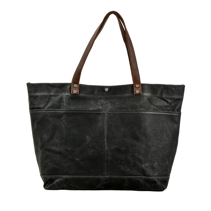Geverfd Leren Tote Bag | BOVEC