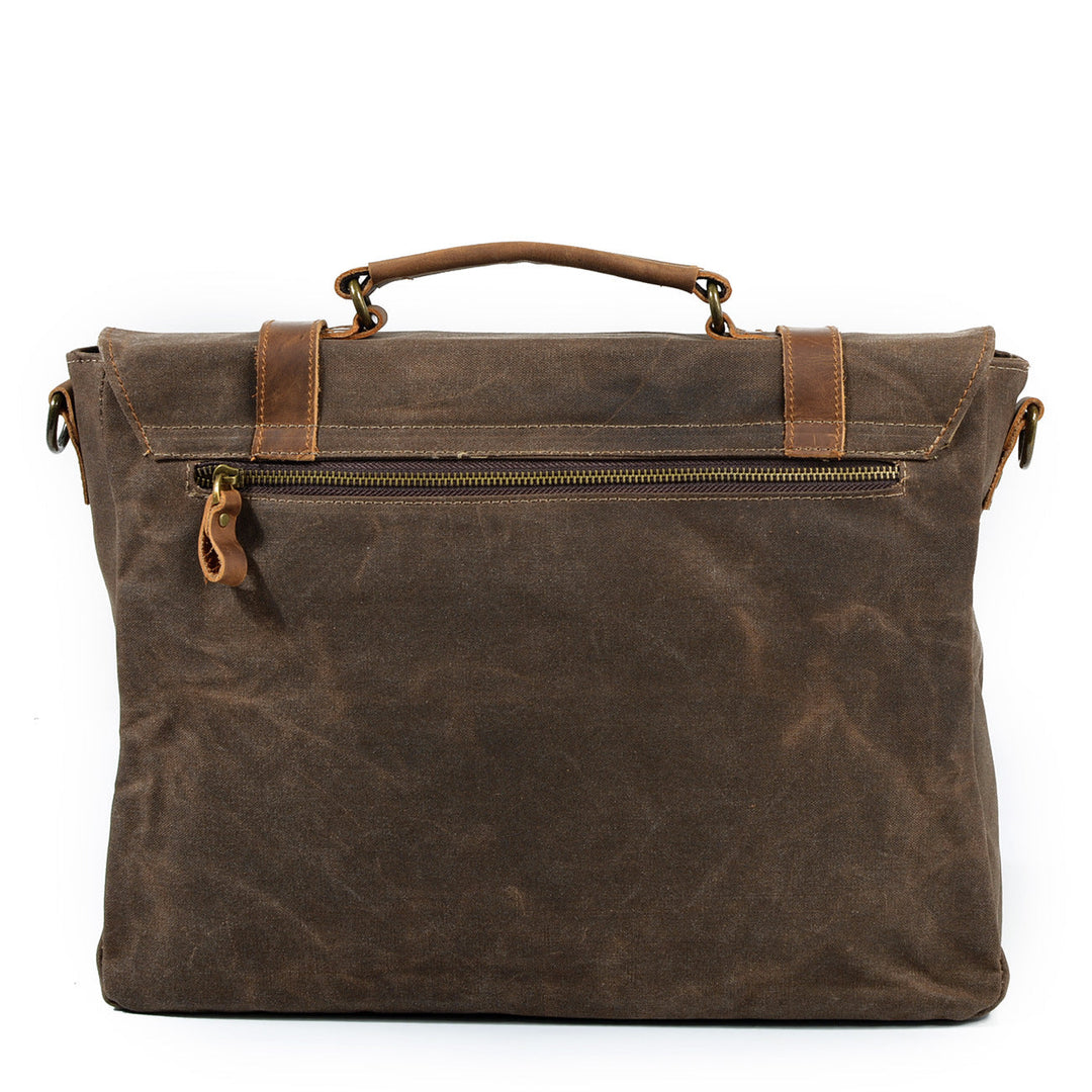 Gewaxed canvas schoudertas | MOKALO