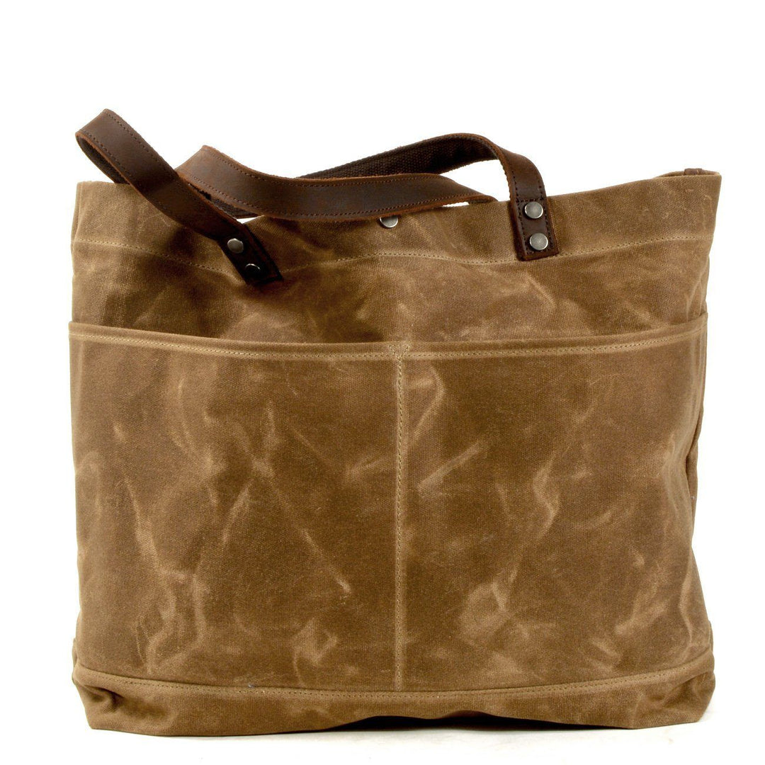 Geverfd Leren Tote Bag | BOVEC