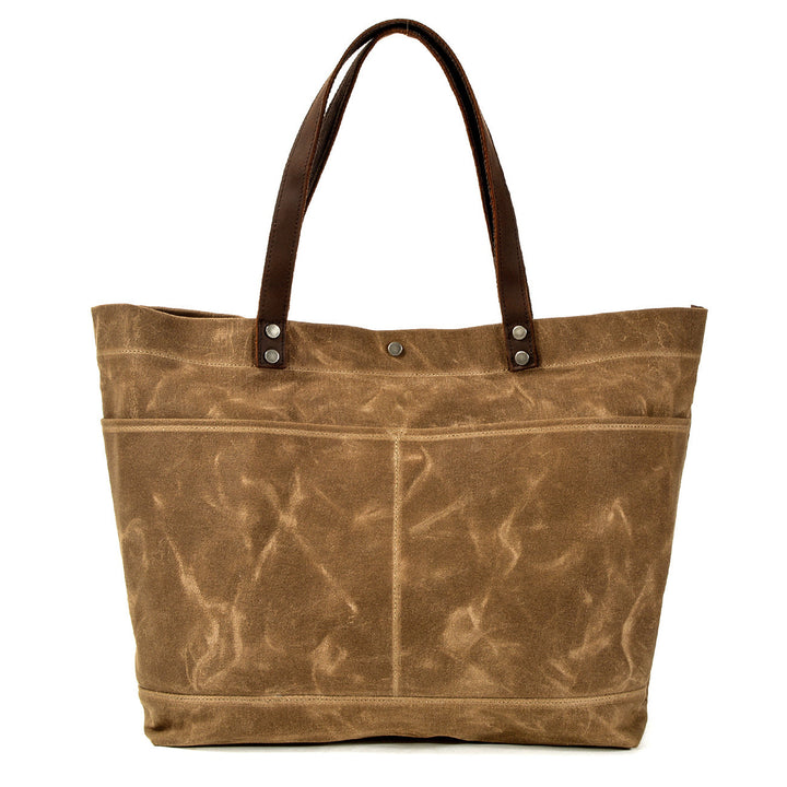 Geverfd Leren Tote Bag | BOVEC