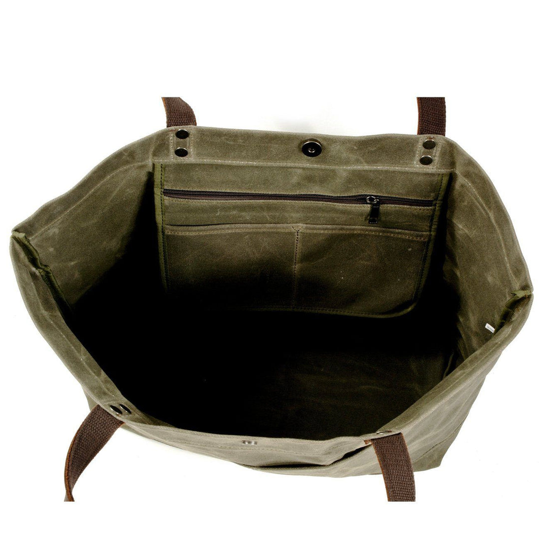 Geverfd Leren Tote Bag | BOVEC