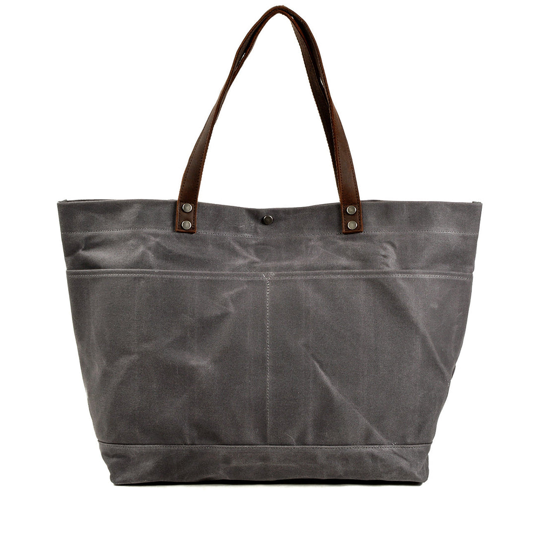 Geverfd Leren Tote Bag | BOVEC